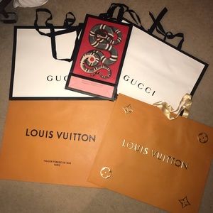 LOUIS VUITTON GUCCI SHOPPING BAG